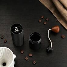 Shoze Portable Manual Coffee Grinder Adjustable Hand Grinder For Home & Camping, Black - Black - View 1