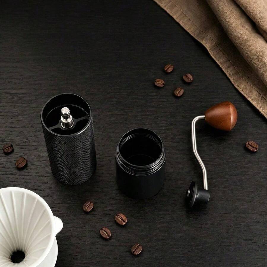 Shoze Portable Manual Coffee Grinder Adjustable Hand Grinder For Home & Camping, Black - Black - View 1