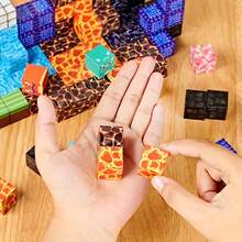 Random Color 100,300,500pcs Puzzle Blocks - Magnetic Building Blocks Toy Set, Cube Game Toy, Learning Building Blocks Set, Party Surprise Puzzle Cube, Christmas, Halloween, Birthday Gift - 3 Years and Older / 100 Random Items - View 8