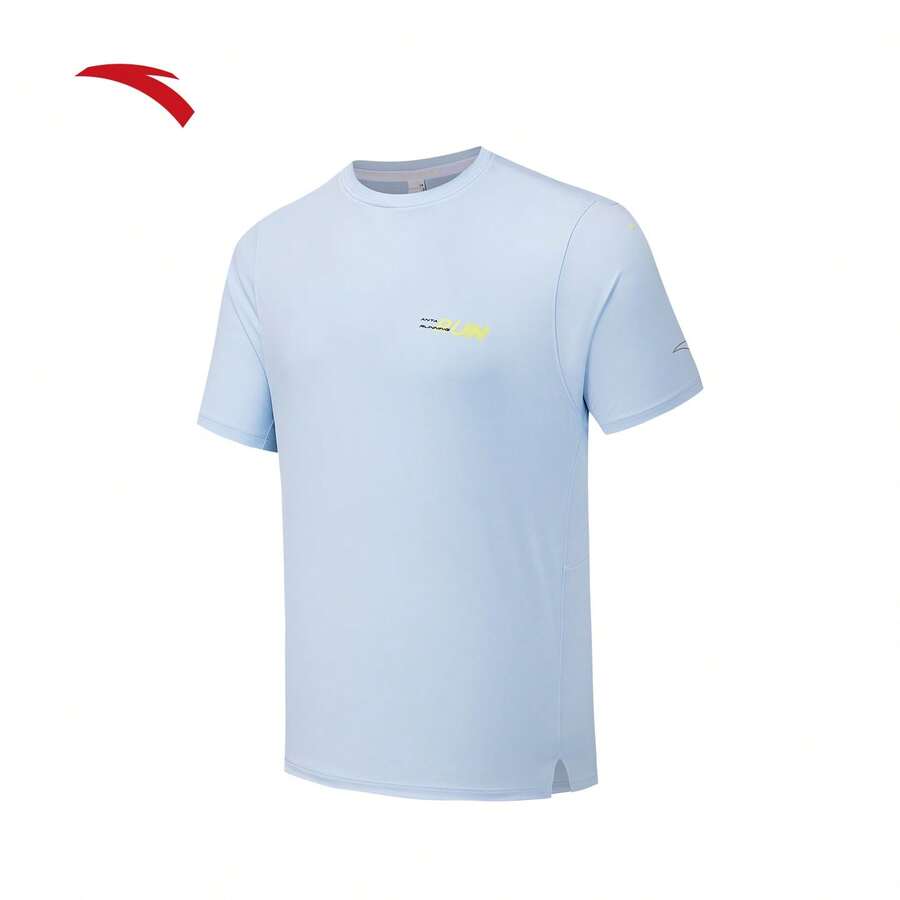Anta Zero Pressure Quick-Dry T-Shirt | C10 Quick-Dry King Professional Running Short Sleeve T-Shirt Men's Breathable Top Summer - Water Sky Blue-1 - View 1