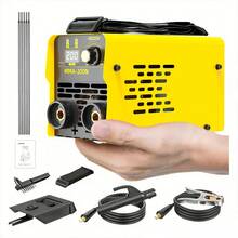 200A Portable Inverter Welding Machine with Accessories, Featuring Lift TIG, LED Screen Mini Inverter Welder, Portable Inverter Welding Machine, Arc Welding Machine, Stick Welder, No Gas Welding Machine for Home DIY Projects, Outdoor And Home Use. - Tipo de Enchufe B USA (110-127V) - Ver 5