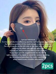 2/1pc Women's Full Face Sun Protection Dust-Proof Mask, UV Protection Neck Guard, Ice Silky Fiber Fabric Facekini For Driving And Cycling, Sunshade Mask, Spring/Summer - A - View 18
