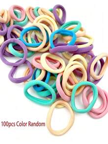 20/50/100pcs Basic Hair Ties, High Elastic Rubber Bands, Minimalist Seamless Hair Accessories Suitable For Women. Fashionable, Comfortable High Elasticity Rubber Rings, Durable, High Tensile Strength Reusable, Can Be Used For Ponytails. This High Elastic Hair Tie Is Very Gentle On Hair, Won't Damage Hair Quality. Suitable For Daily Wear. - Basic Hair Tie - View 20