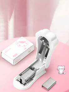 2 Sets Creative Portable Mini Stapler Set, Cute Small Handheld Stapler For Students And Office Supplies - Multicolor - View 6