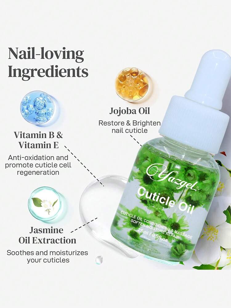 25ml Nail Cuticle Oil Restore Damaged Nails Vitamin Nail Soften Oil Care Nourishment Skin Oil Nail Care Tool For Dead Skin Manicure - Multicolor - View 8