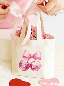 5/10pcs Mini/S/M/L Size Reusable Cute Rabbit Bow Heart Pattern Canvas Gift Bags Party Favor Bags Set, Birthday Party Kids Theme Party Gift Bags Baby Shower Back To School Graduation Party Theme Party Thanksgiving Christmas Anniversary Party Gift Packaging Bags Essential - View 50