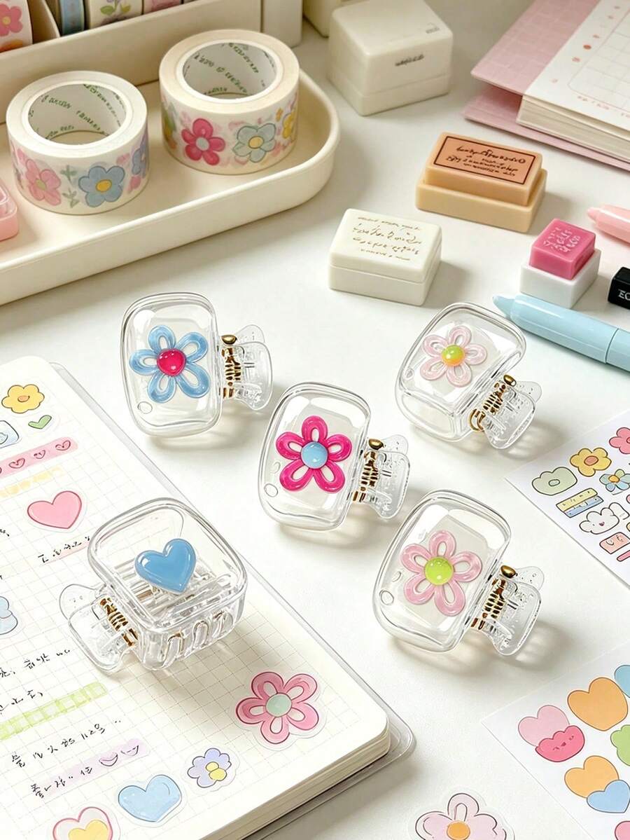 Cute 3D Flower Toothbrush Cover, Resin Accessory, Travel Toothbrush Head Protector, Toothbrush Head Holder, Toothbrush Dust Cover, Cute Design For Travel And Home Storage With Transparent Lid, Compact And Portable Design Easy To Carry, Protects Toothbrush Head, Dual Drainage And Ventilation Function, Suitable For Home, Back To School, Dorm And Travel Use | Cute Toothbrush Head Storage Rack Suitable For Bathroom Storage, Suitable For Home And Dorm Use