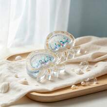 1pc Resin Silicone Mold, Jellyfish Shaped Ornament Pendant Mold, Ocean Element Keychain Pendant Accessory Making Plaster Resin Mold, Perfect For Handmade Crafts, Gift Making, Reusable - White - View 6