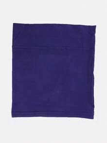 Silk-Like Solid Color Non-Slip Beanie Hat, Simple Practical Multi-Functional - Navy - View 5