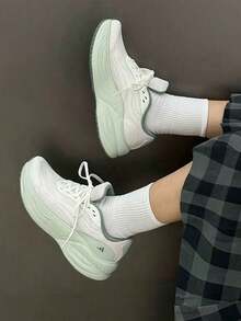 adidas FLOATNOVA REAF 舒適百搭透氣 訓練跑步鞋 女款 白色 - 白色 - 查看 1