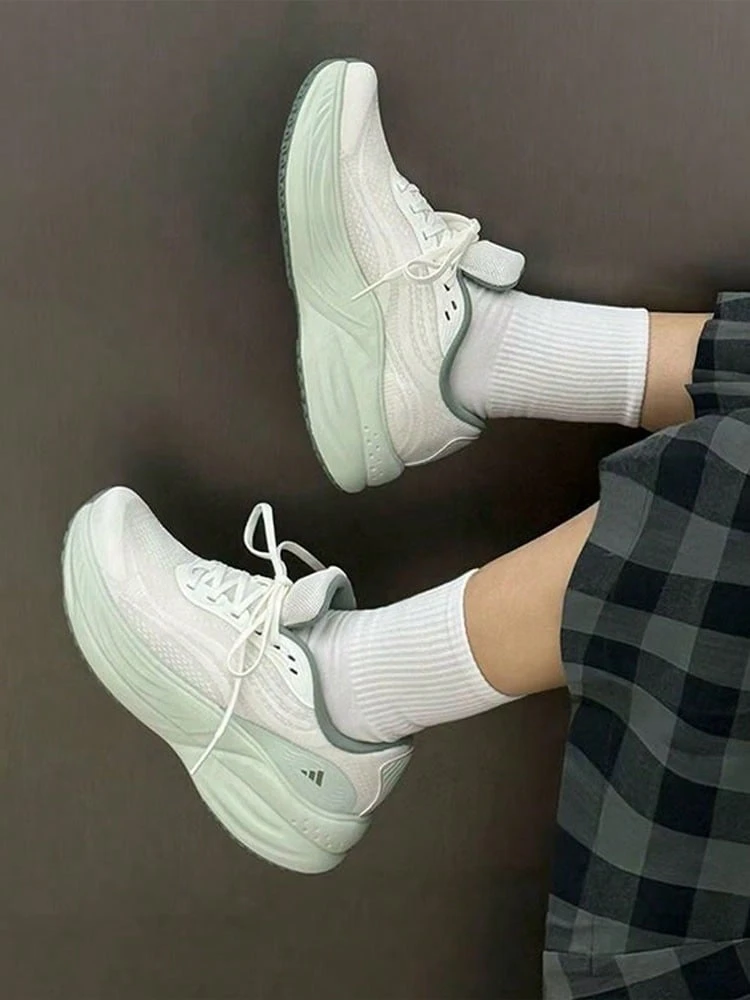 adidas FLOATNOVA REAF 舒適百搭透氣 訓練跑步鞋 女款 白色 - 白色 - 查看 1