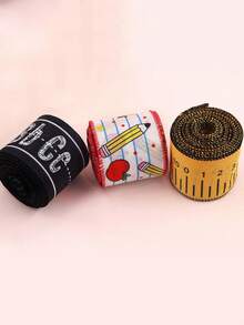 5-Yard Back To School Garland Ribbon, Burlap Material, Apple And ABC Pattern, Suitable For Gift Wrapping And Kindergarten Classroom Decoration - Multicolor - View 7