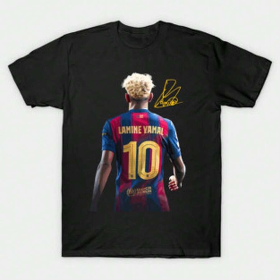 Camiseta Retro de la Copa del Mundo Vintage, Estampado Clásico, Cuello Redondo de Algodón, Camiseta Unisex de Verano - Negro - Ver 1