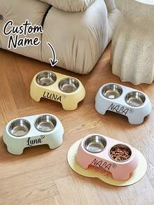 Personalized Non-Slip Pet Bowl (Customizable Name) - Cat Feeding Bowl/Pet Gift, Suitable For Cats And Dogs, Can Hold Food Or Water; Also Available In Various Dog Toys And Multiple Dog Bowl Styles. Ideal Gift For Pet Lovers, Whisker-Friendly - Multicolor - View 6