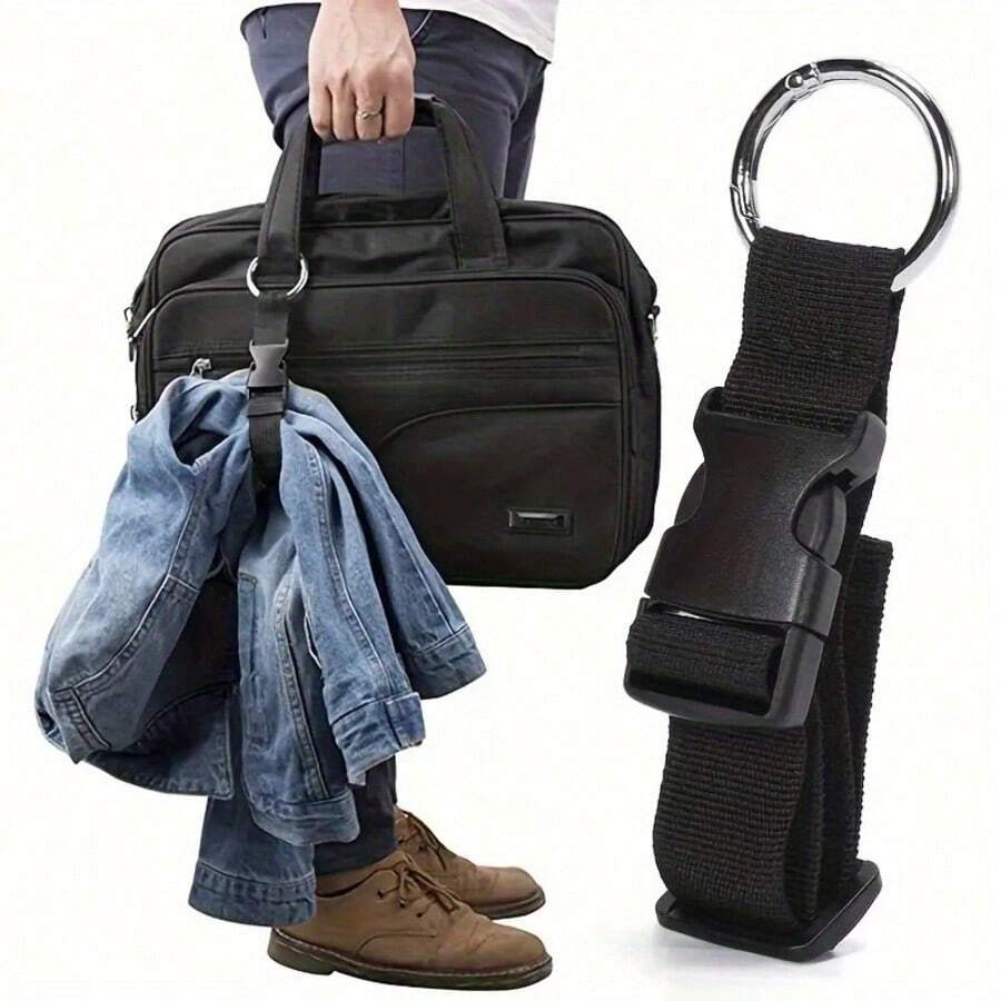 Zinc Alloy Hanging Ring Strap, Luggage Bag Shoulder Strap, Portable Backpack Extension Strap, Outdoor Sports Travel Waist Belt, Adjustable Length Heavy Duty Durable Multi-Function Detachable Universal Connector For Suitcase Trolley Handbag - Multicolor - View 1