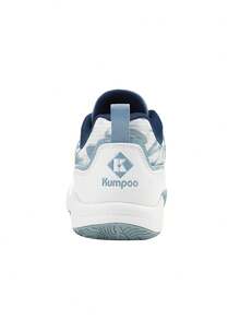 KUMPOO Professional Training Shoes Men'S Low Top / Anti-Slip & Shock Absorption / Lightweight Badminton Sports Shoes / KHR-D21 - White/Blue - View 10