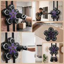 2026 Hot Wall-Mounted Boxing Game Machine, Voice Music & LED Screen With Gloves, Daily Fitness Entertainment Toy - Multicolor - View 4