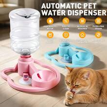 Full-Function Automatic Cat Water Fountain, Detachable Portable Travel Water Bowl, Fits Multiple Water Bottle Mouths, Non-Electric Gravity Filtration Water Dispenser, Suitable For Cats And Small Dogs - Multi-color - View 4