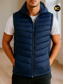 Big City Light Padded Men's Vest - 藏蓝色 - 查看 1