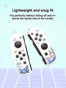 1件海洋主題可愛卡通圖案遊戲機保護殼，適用於Switch2 (2025)/Switch OLED/Switch主機，柔軟TPU材質，透明軟/硬殼，多色可選，無需拆卸，防摔防塵，Switch玩家理想禮物 - 查看 19