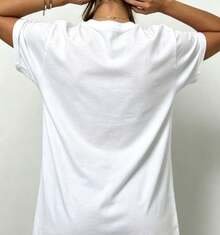 Men's Cotton T-Shirt With Graphic Print, Short Sleeve, Crew Neck, Casual Summer Style Ready Stock Local Warehouse - 白色 - 查看 5