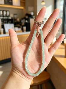 New Creative Colorful Bamboo Joint Chain Keychain Handbag Charm For Women, Versatile Bag Pendant - A - View 9