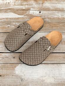 New Men's Shoes, Bi*Rken Shoes, One-Foot Flat, Fashionable And Versatile Flip-Flops Holiday Gift - Yellow - View 3