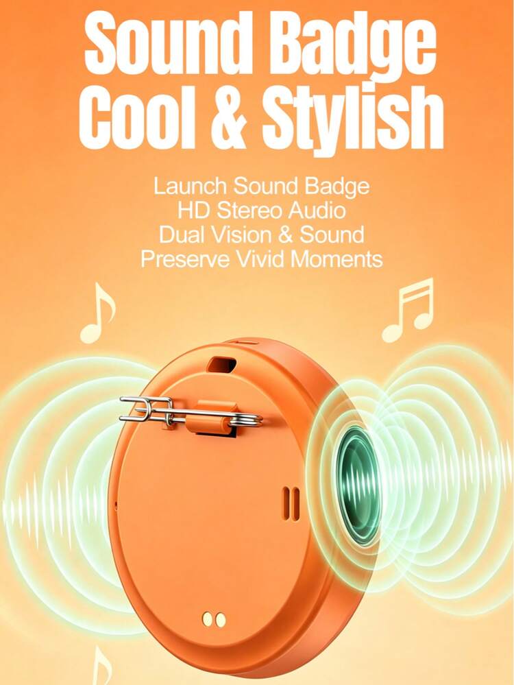 Digital Display Pin Badge For Backpack Animated Photo Design, 260mAh Electronic Badge Wearable Novelty Accessory With Touch Control, Unique Personalized Style Pin, Wearable Badge For Backpack & Personal Style Cosplay And Fandoms - Multicolor - View 7