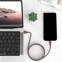 Kabel Pengisian Cepat USB/USB-C Jalinan 3,3 kaki/100 cm, Kabel Pengisian Cepat Transfer Data Efisiensi Tinggi Kompatibel dengan Seri Ponsel 17/16 Pro Max/16 Pro/16 Plus/16/15/14/13/12/11, Kabel Data Kain Tahan Lama - MultiWarna - View 5