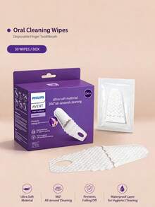Philips Avent Baby Finger Toothbrush, Wipes Toothbrush, Tooth And Gum Wipes Tongue Cleaner, Infant Oral Cleaner, 30 Count - Multicolor - View 12