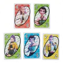 1pc K-POP Style UNO Casual Card Game Set, Fashion Character Illustrations On Cards And Packaging, Complete Standard , Durable Thick Paper For Repeated Play, Multi-Player Battle Suitable For Various Offline Social Scenarios, Best Friend Dates, Colleague Team Building, Short Trips, Home Leisure, Zero Learning Curve For Quick Start - Multicolor - View 8