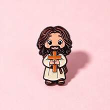 Sacred Heart Of Jesus Cartoon Lapel Enamel Pins And Brooches Badge Pins For Backpacks Bags Backpack Cool Decoration Friend For Gifts - Multicolor - View 2