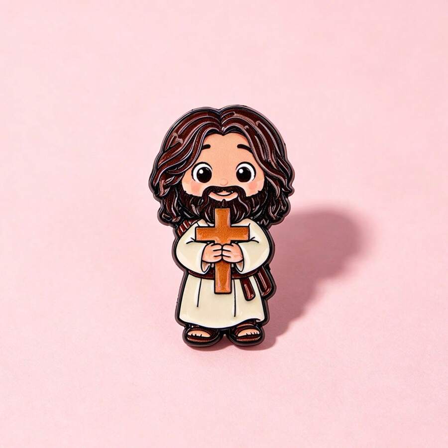 Sacred Heart Of Jesus Cartoon Lapel Enamel Pins And Brooches Badge Pins For Backpacks Bags Backpack Cool Decoration Friend For Gifts
