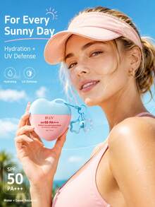 MOOYAM MOOAYAM SPF50+ PA+++ Collagen Sunscreen – Anti-Aging, Waterproof And Sweat-Resistant; Provides High-Performance Sun Protection, Fast-Drying, Non-Sticky - Pink Purple - View 6