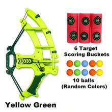Small Ball Crossbow Launcher Trainer, Load Small Balls Into Crossbow, Pull Bow To Aim And Shoot. Indoor/Outdoor Interactive Target Practice Trainer. - Red - View 10