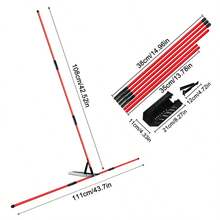Golf Swing Trainer Portable Multi-Functional Golf Swing Training Aid Sports Tool - Red - View 2