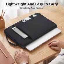 DANYCASE 筆電內層保護袋，相容 MacBook、HP，11-15.6 吋 Ultrabook 筆電保護套，防震、防水、輕量 - 黑色 - 查看 7