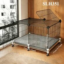 Encrypted Rabbit Cage Large Indoor Pet Rabbit Cage With Toilet, Automatic Waste Cleaning, Suitable For Guinea Pigs And Hamsters, Halloween, Christmas, Holiday Gift - Multicolor - View 13