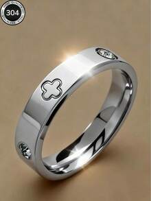 Set Cincin Minimalis Elegan Emas 18K Baru, 3 Buah/Set, Desain Kreatif Modis, Bahan Stainless Steel Tahan Air, Tahan Pudar, Serbaguna, Cocok untuk Pemakaian Sehari-hari, Sempurna untuk Hadiah - Perak - View 7