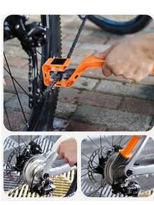 1pc Bicycle Chain Cleaning Brush Cassette Brush Mountain Bike Road Bike Chain Cleaning Tool Chain Washer - Multicolor - View 4