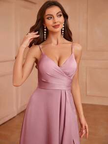 Women Short Dresses - Pale Pink - View 3