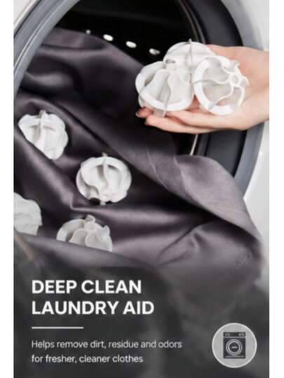 4pcs/6pcs Laundry Balls Washing Machine Anti-Tangle Cleaning Balls Care Balls Softening Dryer Stain-Removing Balls For Bras, Underwear, And Clothing