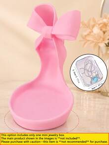 High Heel Shaped Jewelry Tray, Pink Jewelry Storage Box; Multi-Functional Storage For Rings, Earrings, Bracelets And Necklaces; Fashionable And Cute Design, Perfect For Placement On Vanity, Nightstand Or Bedroom; Elegant Jewelry Display Tray - Multicolor - View 11