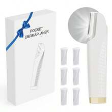 Ultrasonic Facial Razor, Exfoliating Dead Skin And Peach Fuzz, Rechargeable, Electric Facial Shaver With LED Light And 6 Replacement Blades, 90mAh Lithium Battery Capacity, Suitable For Women's Face, 3-Speed Exfoliating Tool For Removing Pimples And Dead Skin, Eyebrow And Facial Hair Remover, Perfect Holiday And Christmas Gift For Family And Friends - Multicolor - View 13