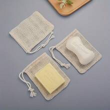 8pcs Soft Mesh Soap Storage Bags, Breathable Gentle Foaming Pouches, Suitable For Sensitive Skin, Travel And Home Bath Accessories - Multicolor - View 8