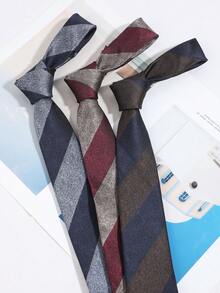 1 Buah Dasi Pria Kasual Modis Serbaguna dengan Motif Patchwork Dua Warna, Cocok untuk Pemakaian Sehari-hari, Belanja, Bisnis, Perjamuan, Pesta, Kencan - MultiWarna - View 12