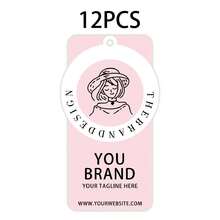 Personalized Custom Clothing Hang Tags, Double-Layer Hollow Round Fashion Tags With Rope, Custom Text Logo Clothing Labels, Suitable For Fashion Brands And Boutique Stores - Multicolor - View 9