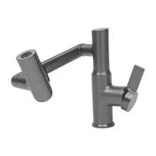 YUNRUX Swivel Faucet, Faucet With LED Temperature Display, Bathroom Faucet - Grey - View 6