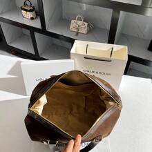 Vintage Embossed Large Capacity Tote Bag 2025 Autumn/Winter New High Quality Travel Bag - Brown - View 5