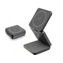 3-In-1 Foldable Portable 15W Multi-Function Wireless Charging Station, Compatible With Apple Devices - Multicolor - View 10